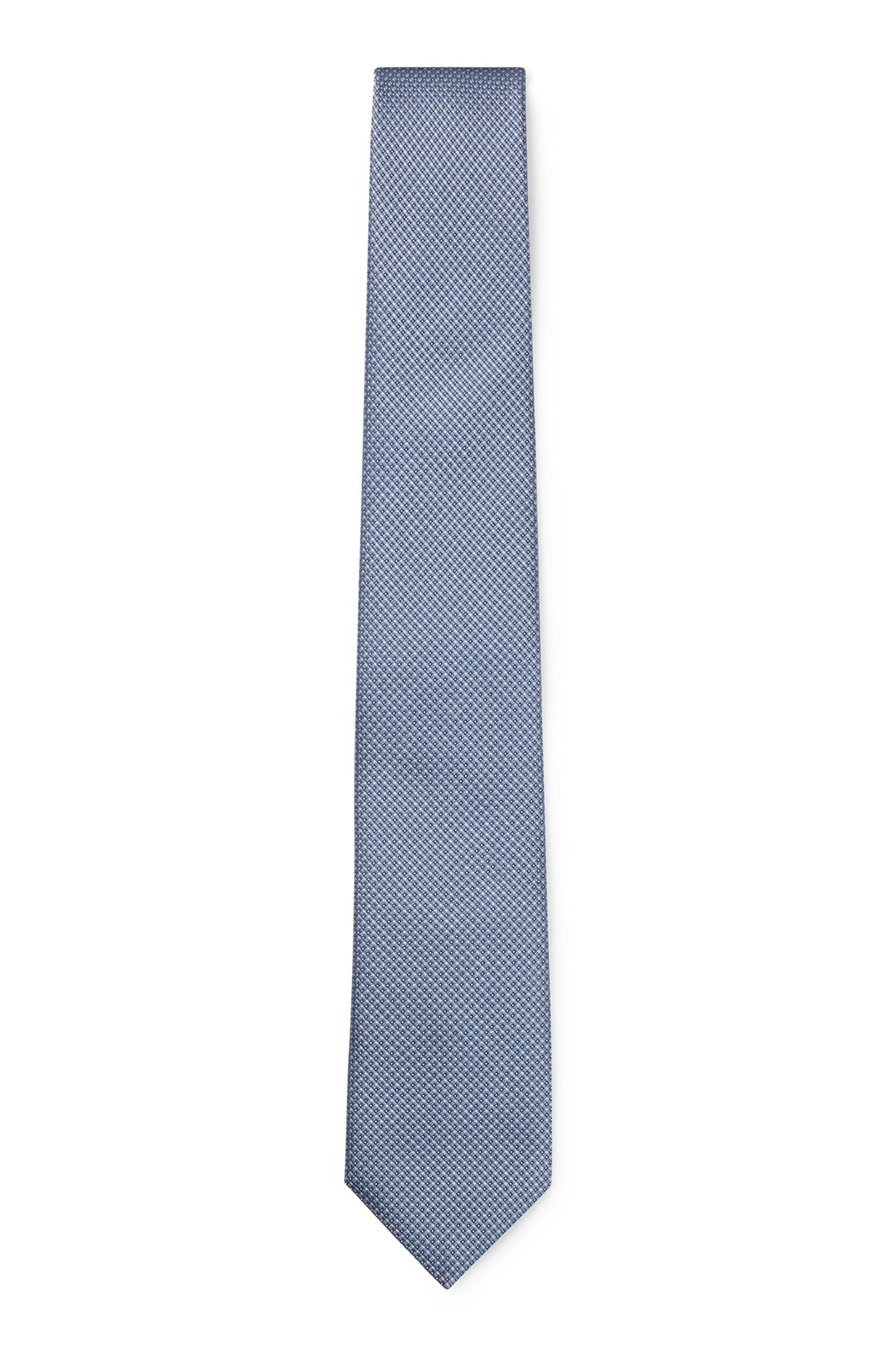 SILK-BLEND TIE WITH JACQUARD PATTERN - 1