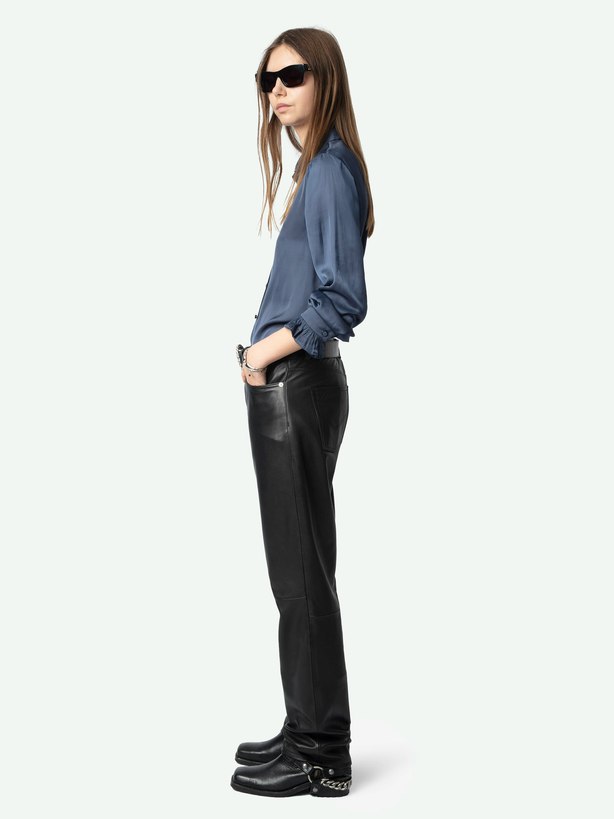 Thely Satin Shirt - 5