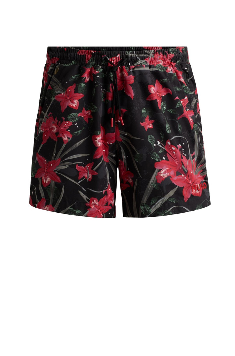 FULLY LINED SWIM SHORTS WITH SEASONAL PRINT 1