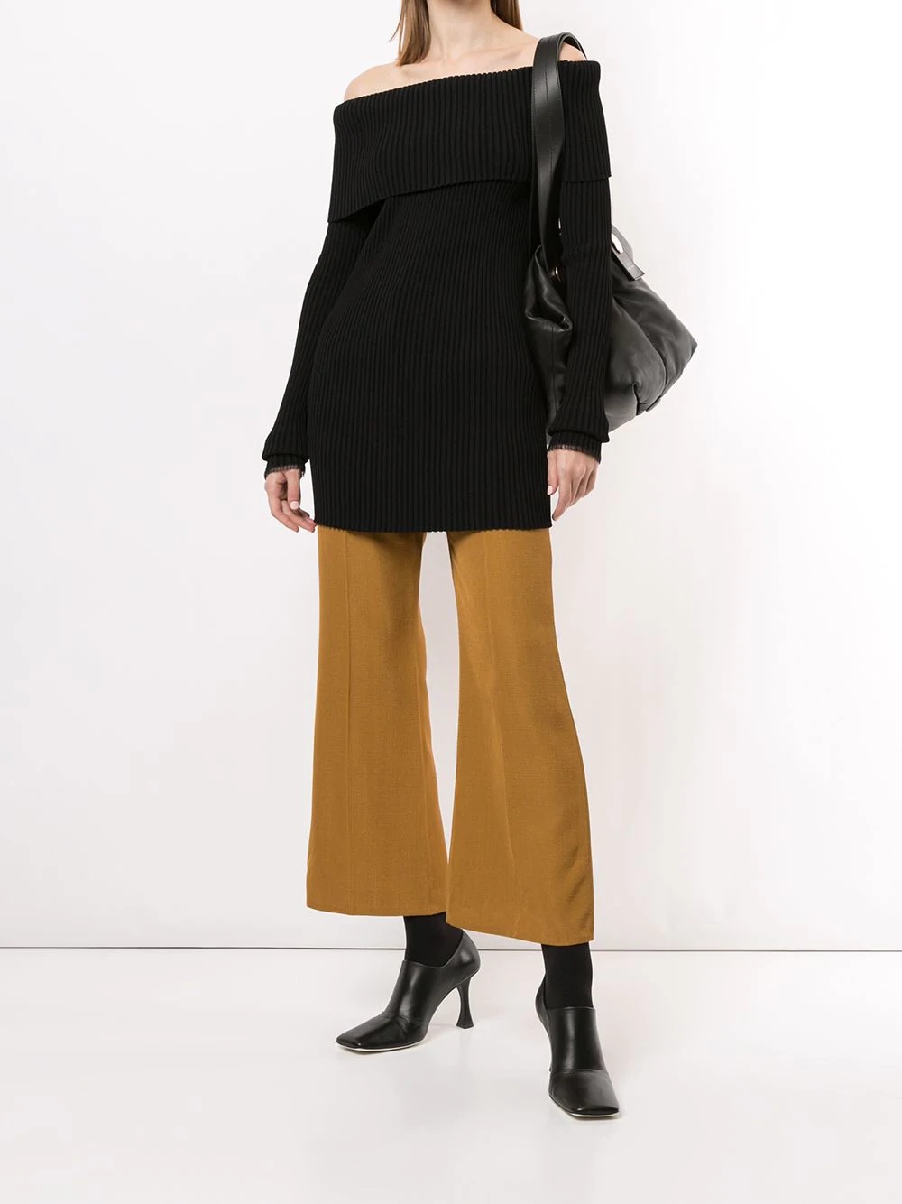 cropped flared trousers - 2