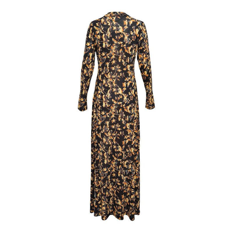 ULLA JOHNSON Amari Jersey Long Sleeve Dress outlook