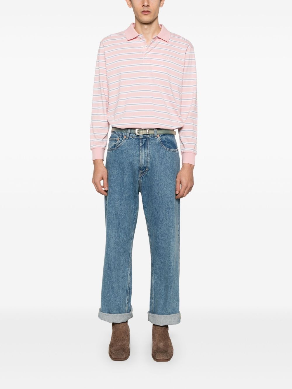striped polo shirt - 3