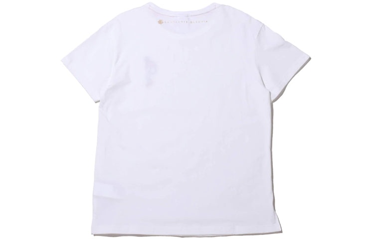(WMNS) PUMA x Charlotte Crossover SP20 Small Pattern Round Neck Short Sleeve White 596763-57 - 2