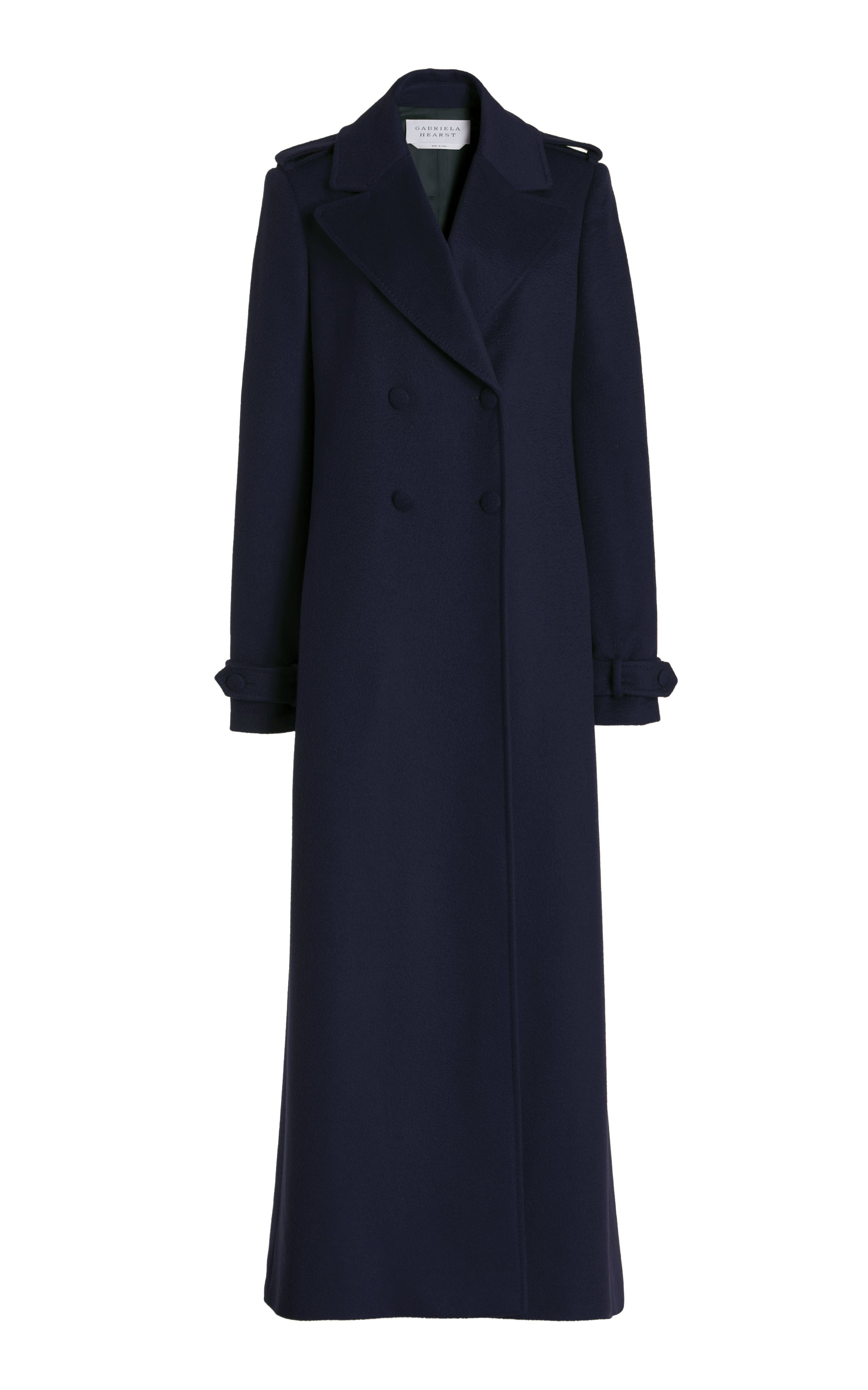 Houstt Trench Coat in Dark Navy Cashmere - 1