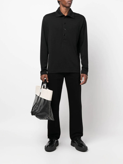 Lemaire buttoned-up high-neck sweater outlook