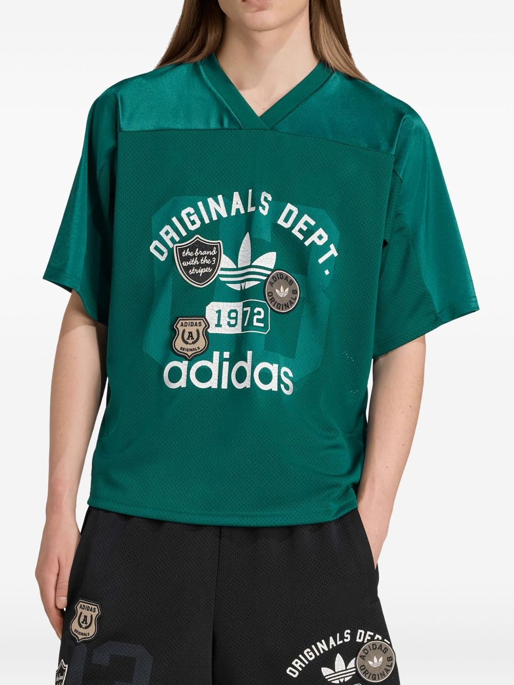 jersey V-neck T-shirt - 2