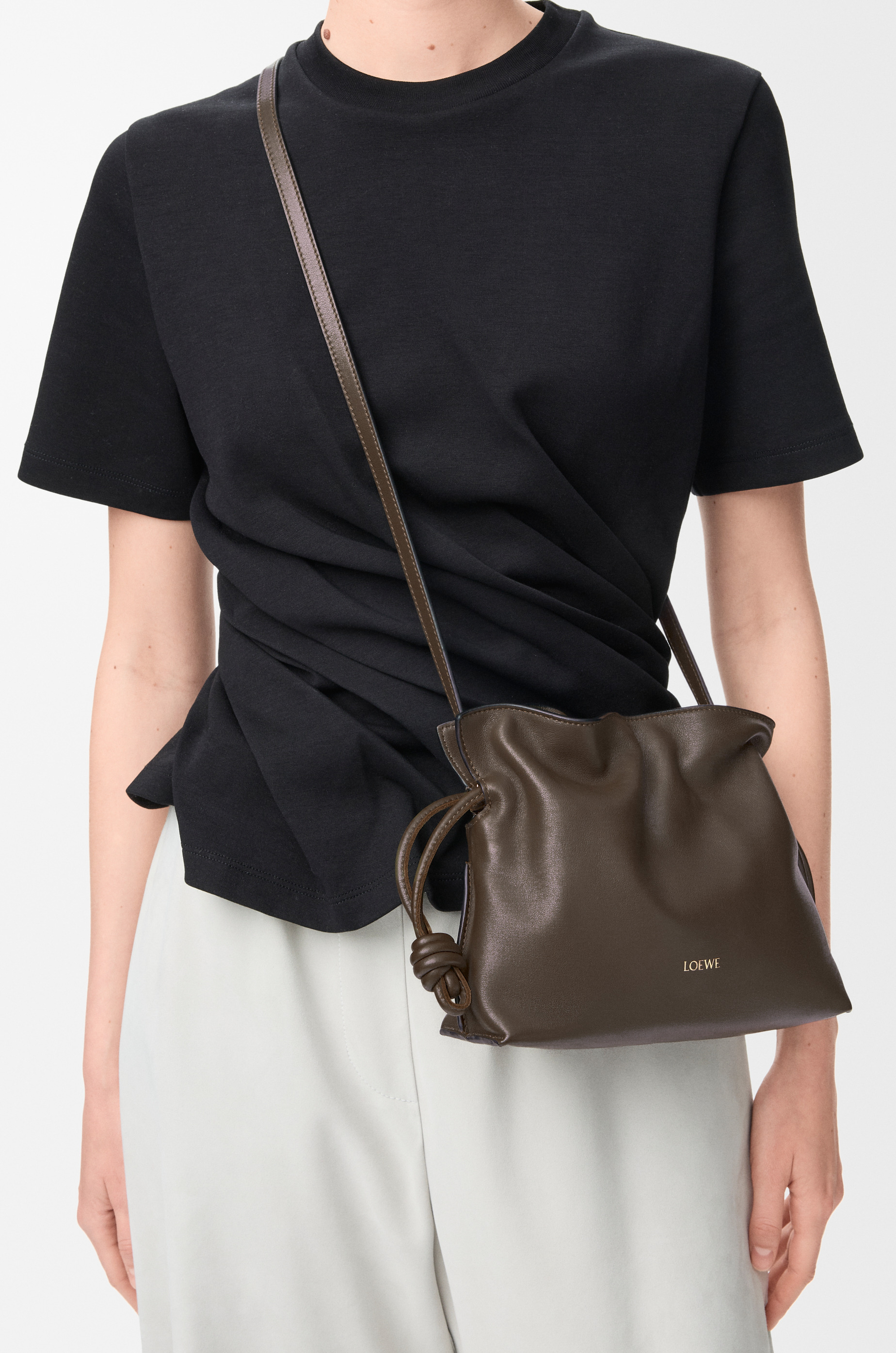 Mini Flamenco clutch in nappa calfskin - 3