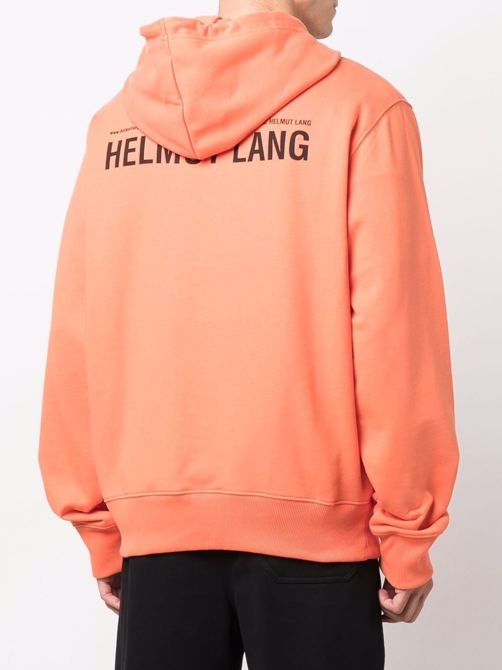 logo-print cotton hoodie - 5