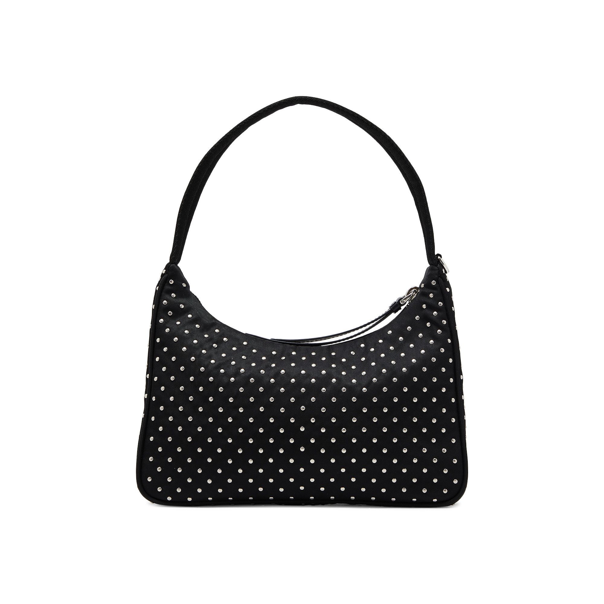 Prada Re-Edition Re-Nylon Mini Bag With Studs 'Black' - 2