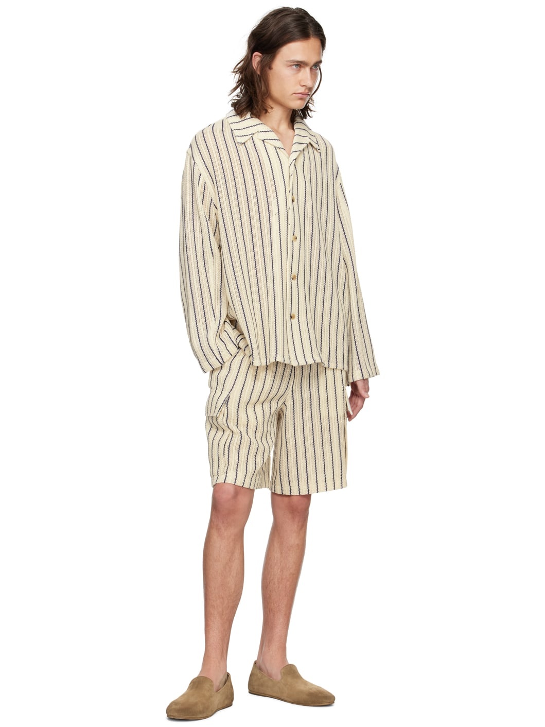 Off-White Striped Shirt - 4