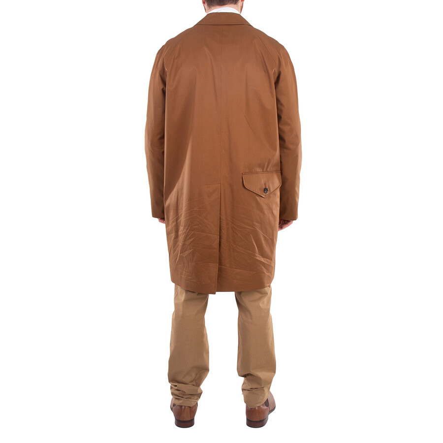 Burberry Men's Dark Birch Brow Clapham Cotton Gabardine Lightweight Coat - 5