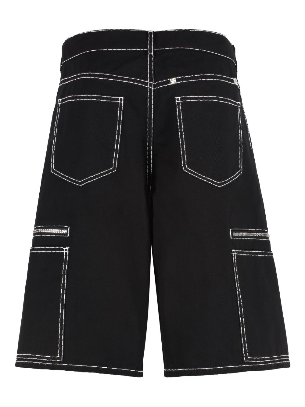 contrast-stitching shorts - 2