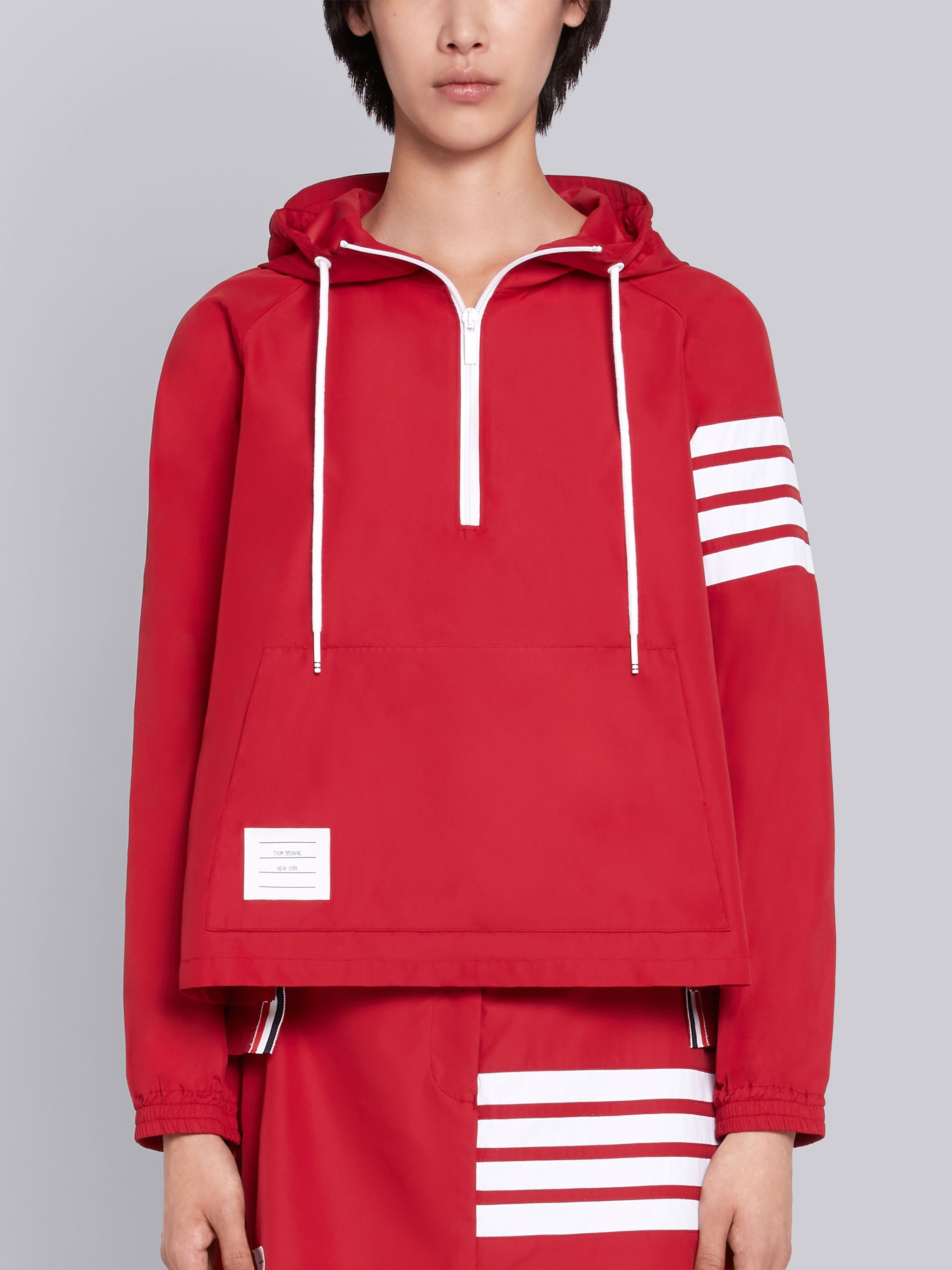 Red Flyweight Tech Swing Anorak - 1