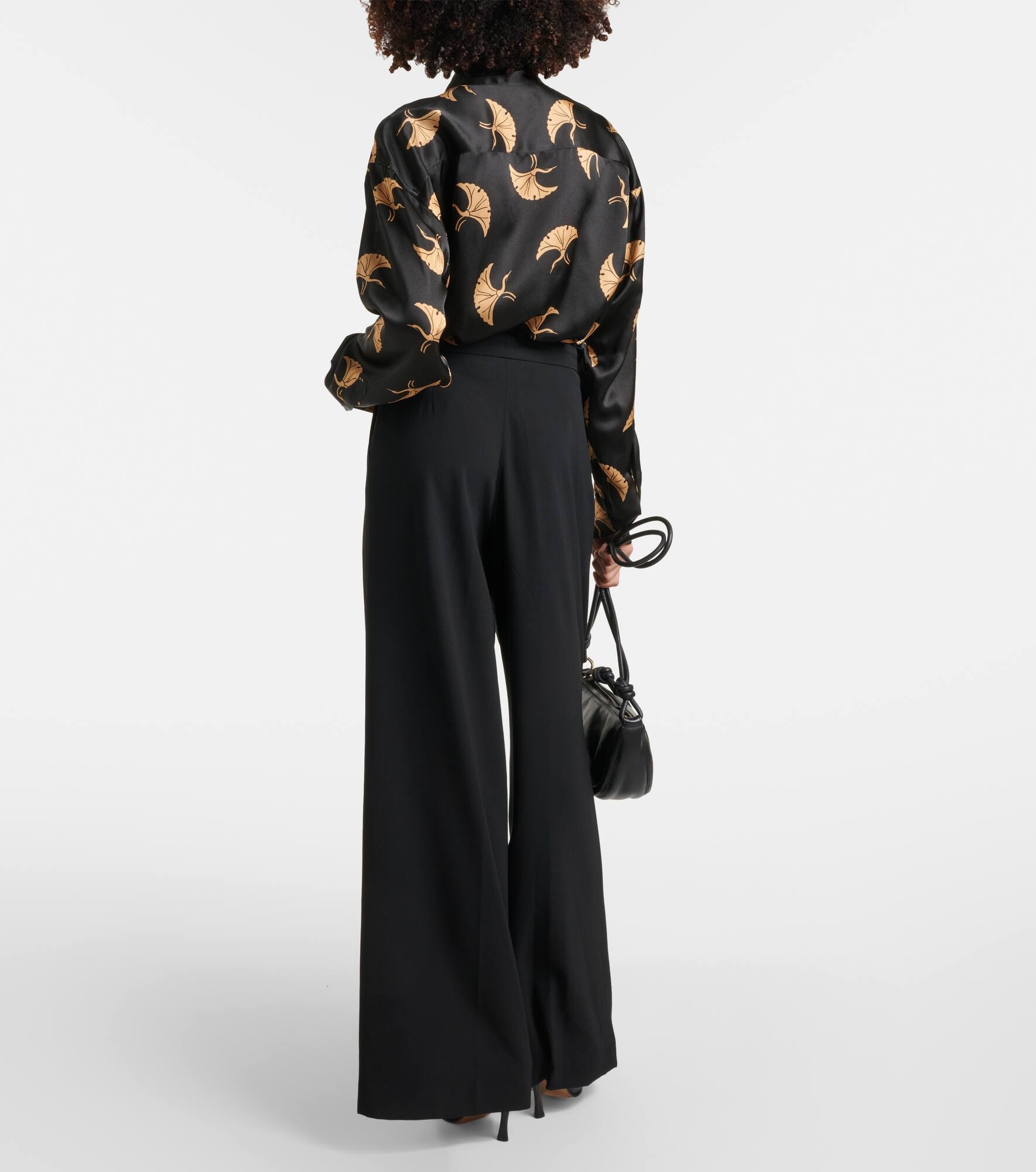 Pleated wool-blend pants - 3
