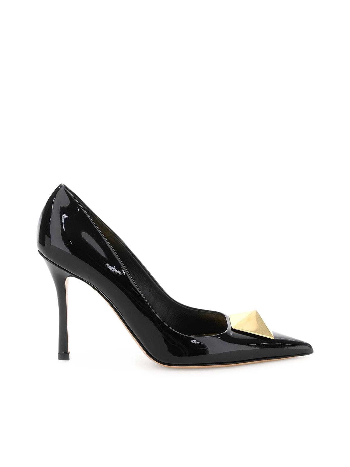 Valentino Women Patent Leather One Stud Pumps Valentino Garavani - 1