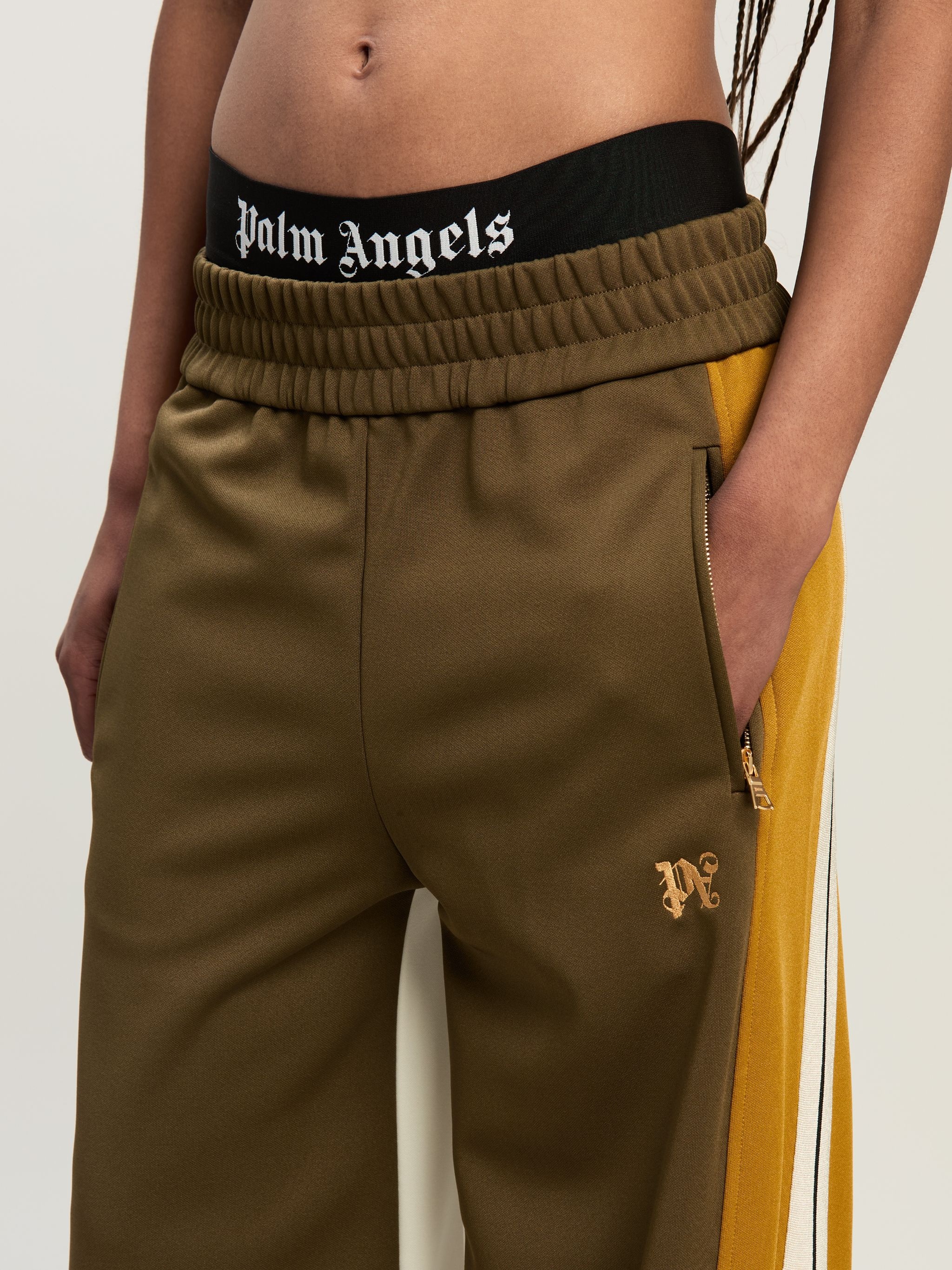 Monogram Track Pants Wide Leg - 6