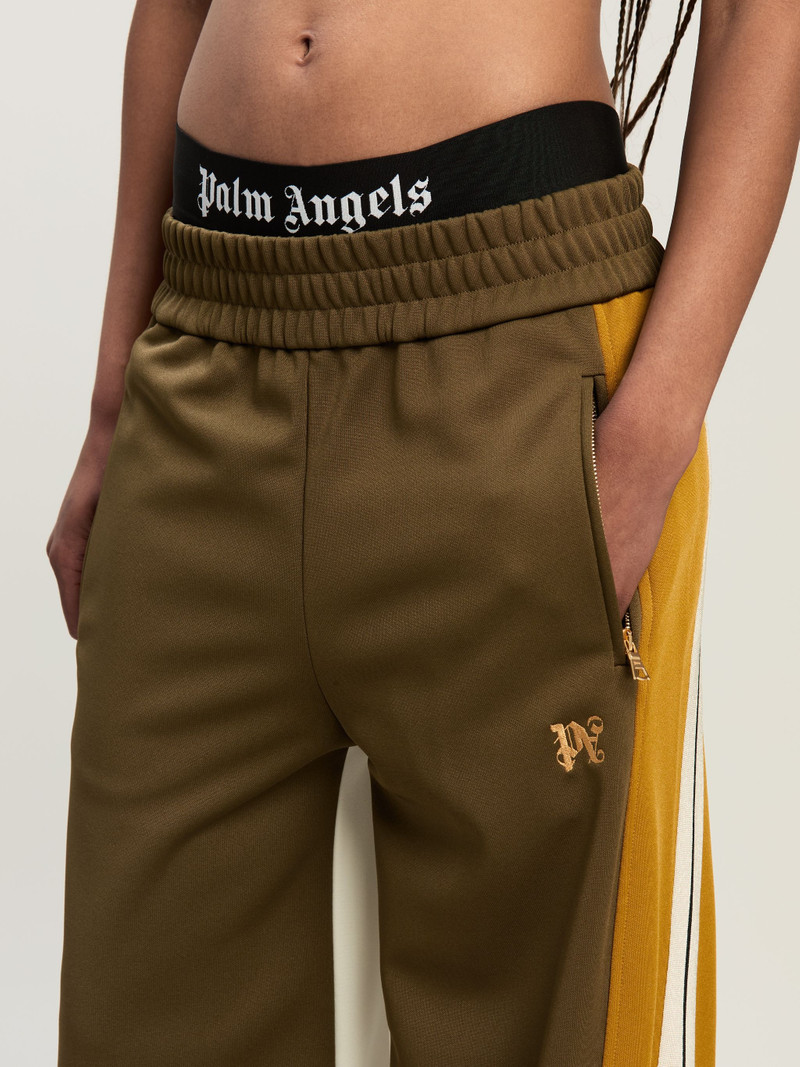 Monogram Track Pants Wide Leg 6
