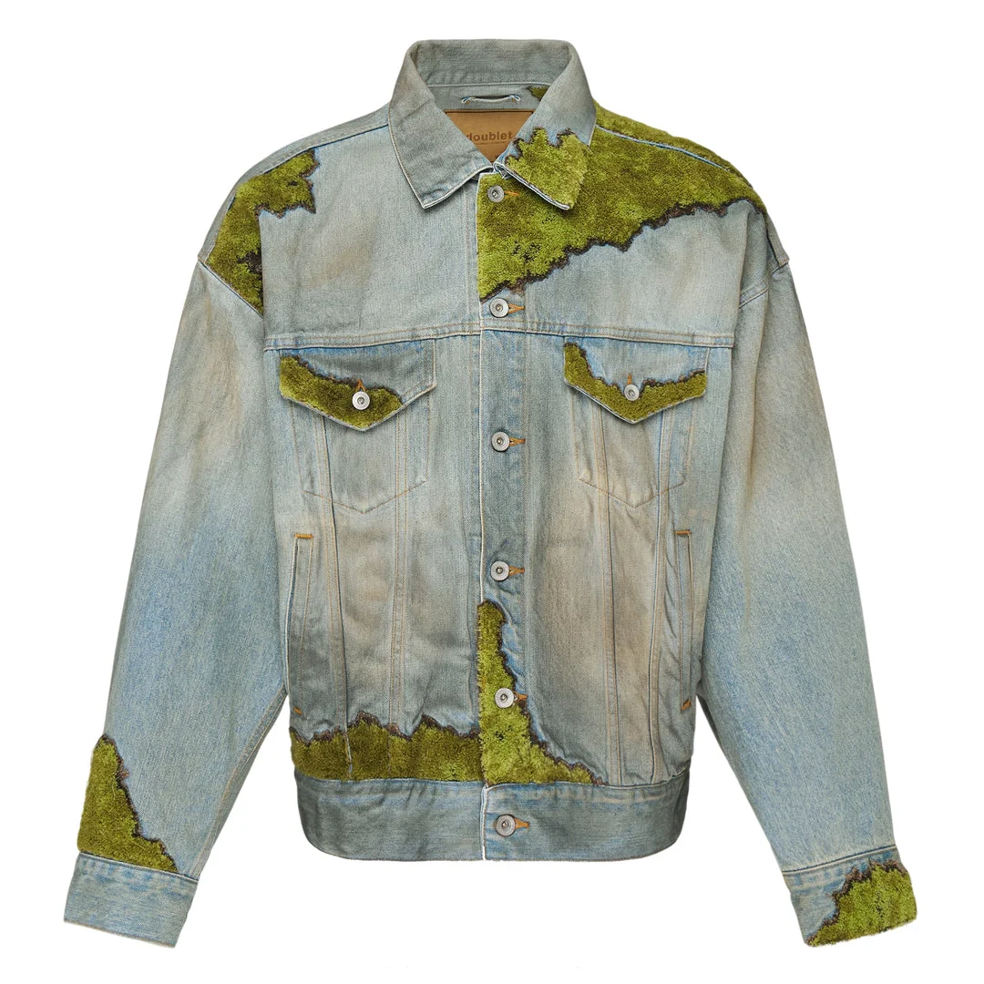 Moss Grown Wood Denim Jacket - 1