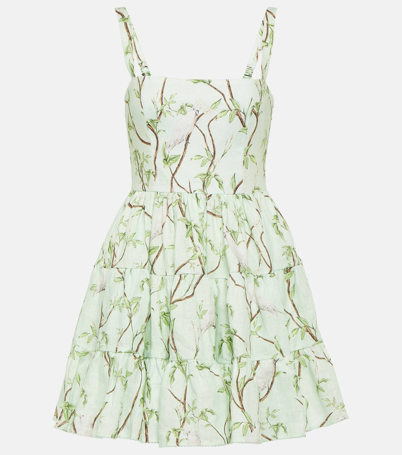 Lima printed linen minidress 1