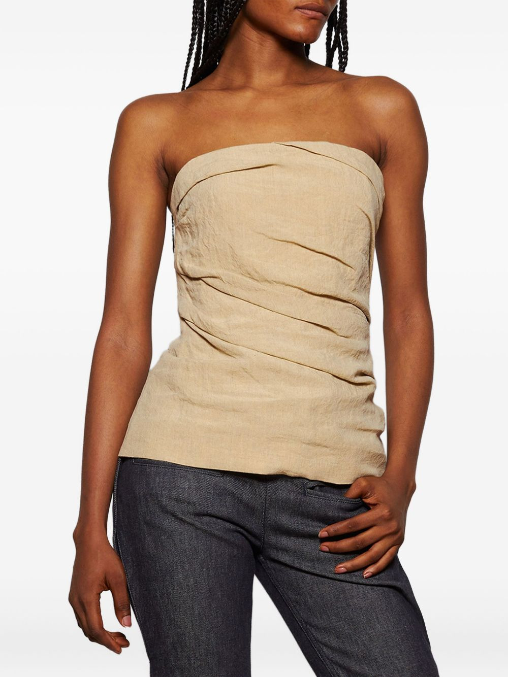 Izel draped bandeau top - 3