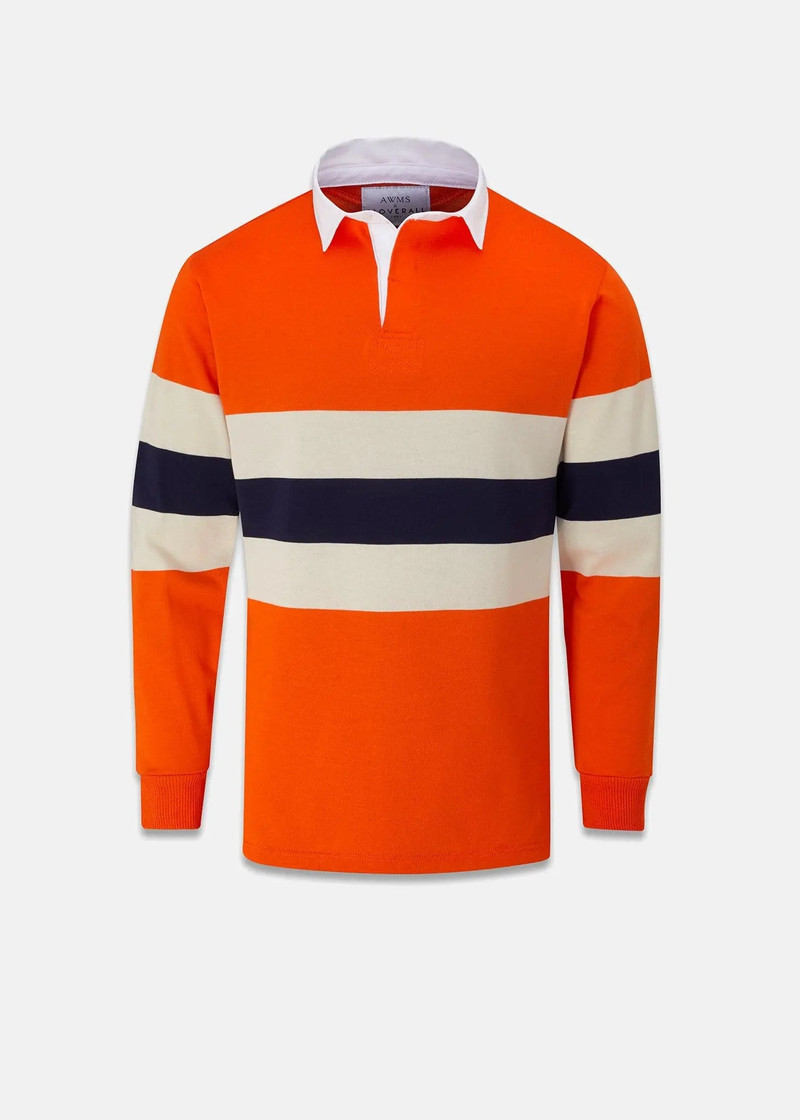 Men's Gloverall x AWMS Rugby Shirt Orange 1