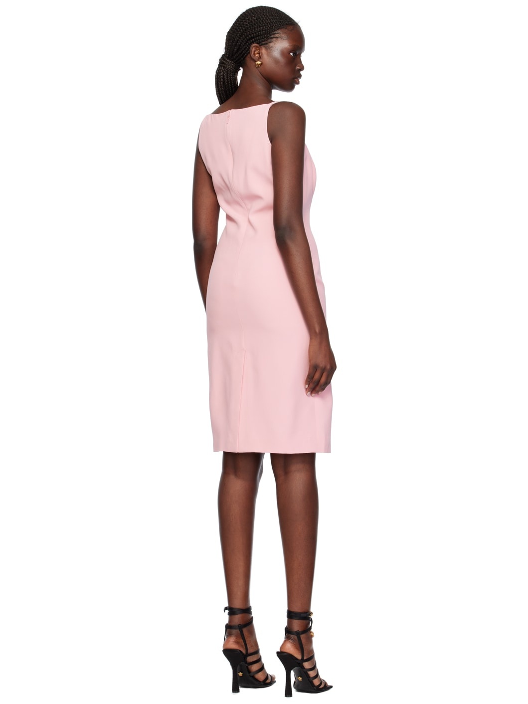 Pink Corset Midi Dress - 3
