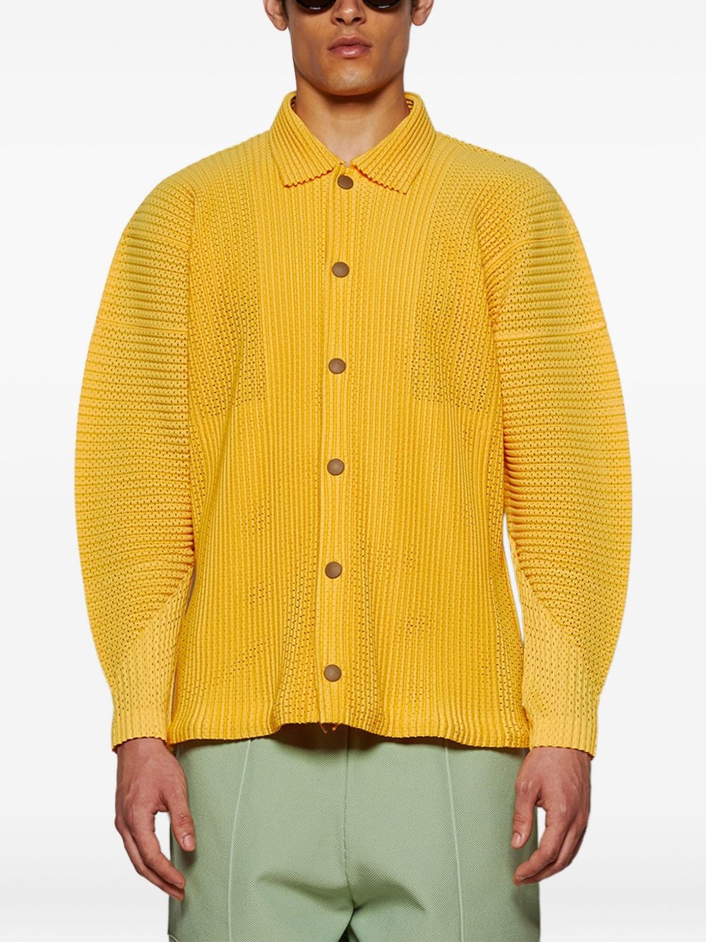 pleated button shirt - 3