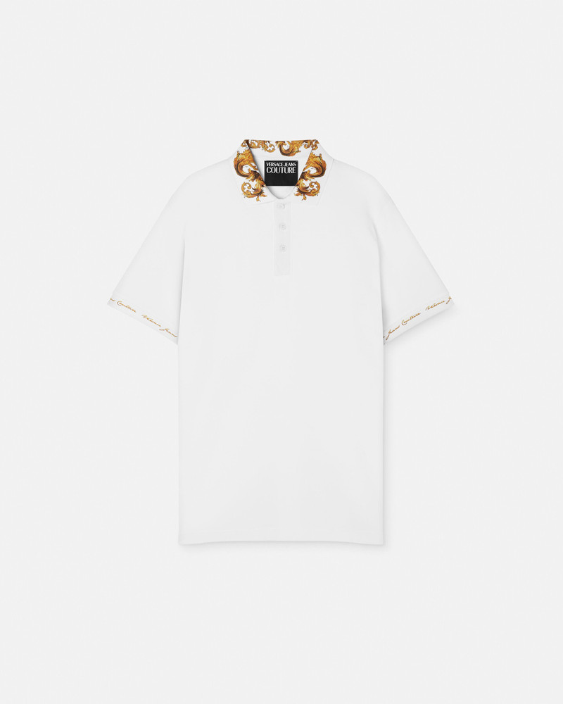 Printed Cotton-Piqué Polo 1
