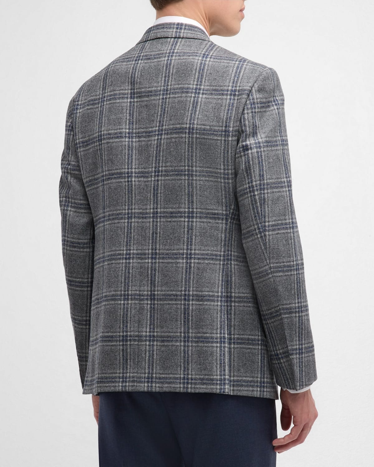 Men's Soft Plaid Sport Coat - 5