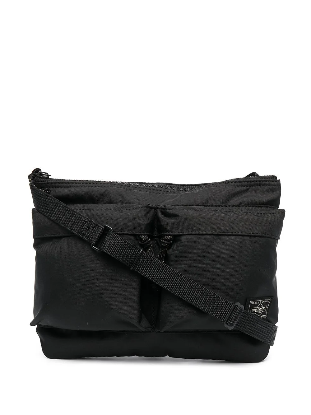 double patch-pocket shoulder bag - 1