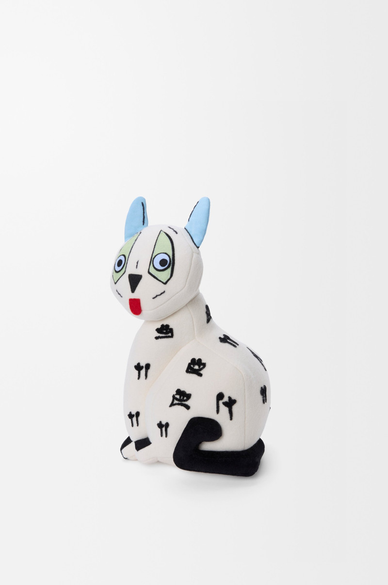 Loewe Cat stuffed toy in cotton velvet outlook