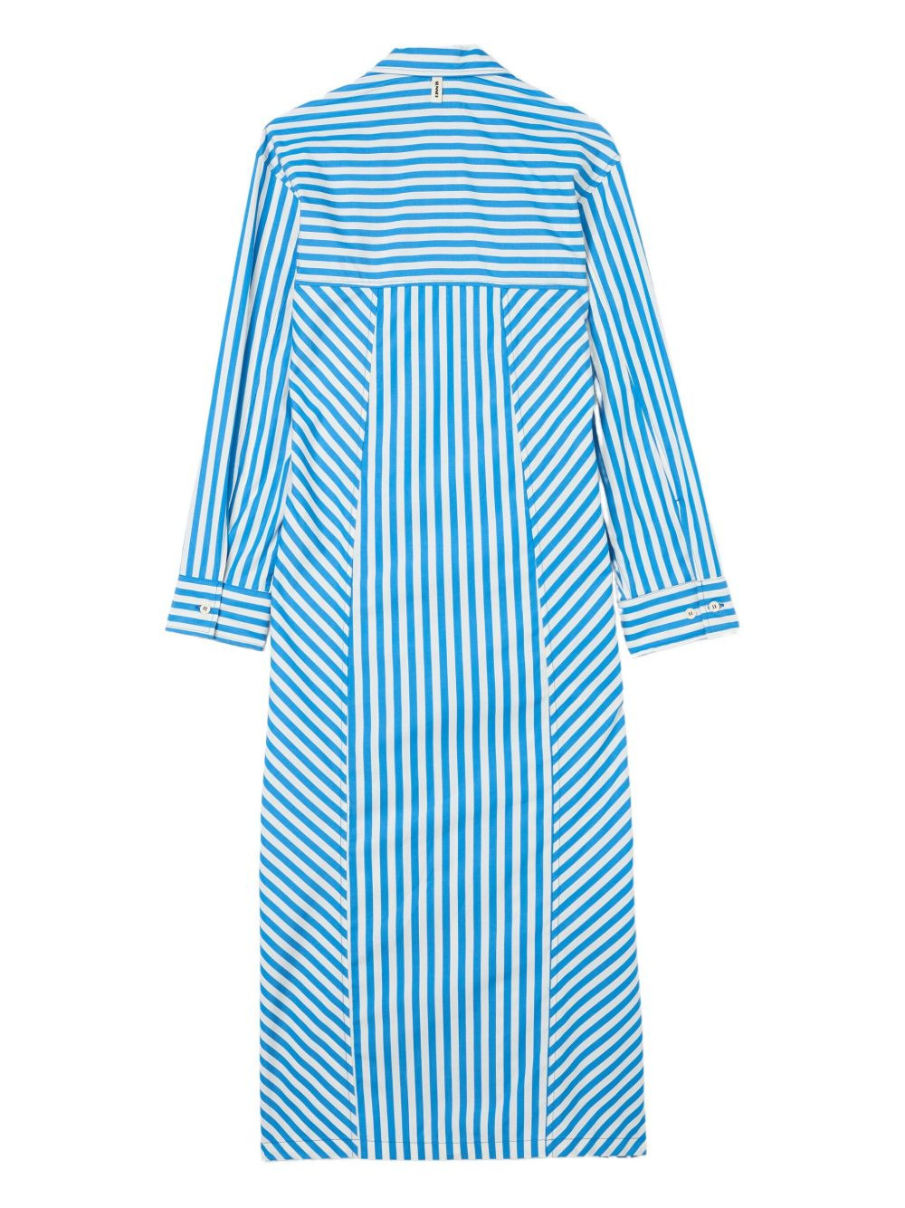 striped shirt maxi dress - 2