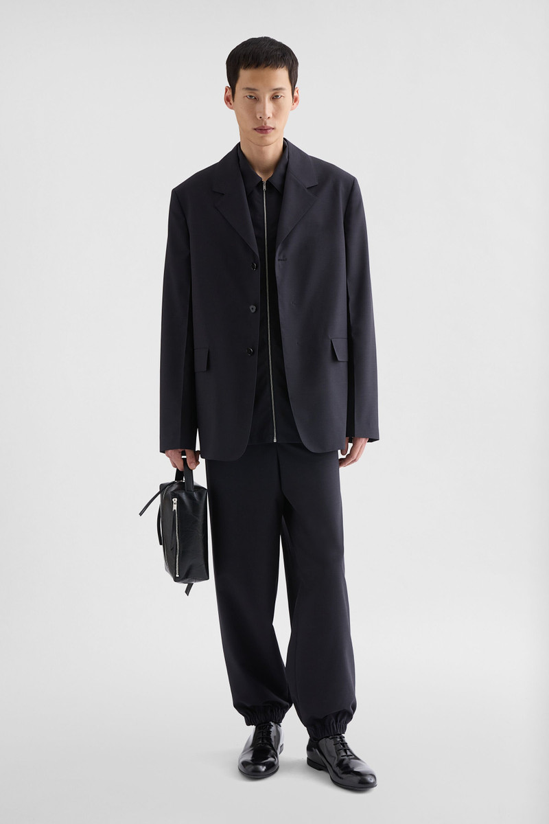 Jil Sander Wool Poplin Zip-Up Shirt outlook