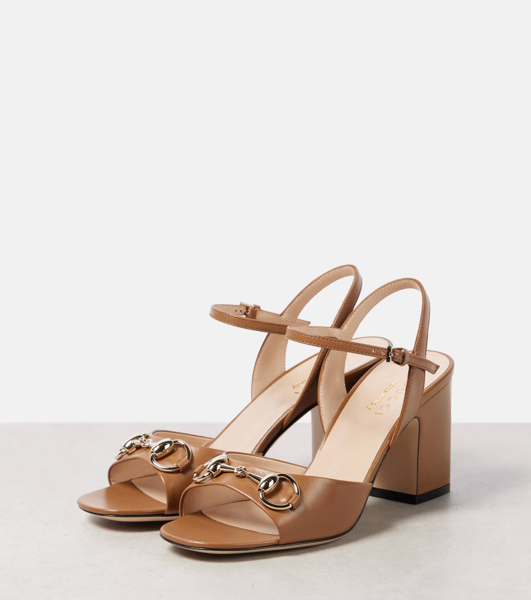 Lady Horsebit 75 leather sandals - 4