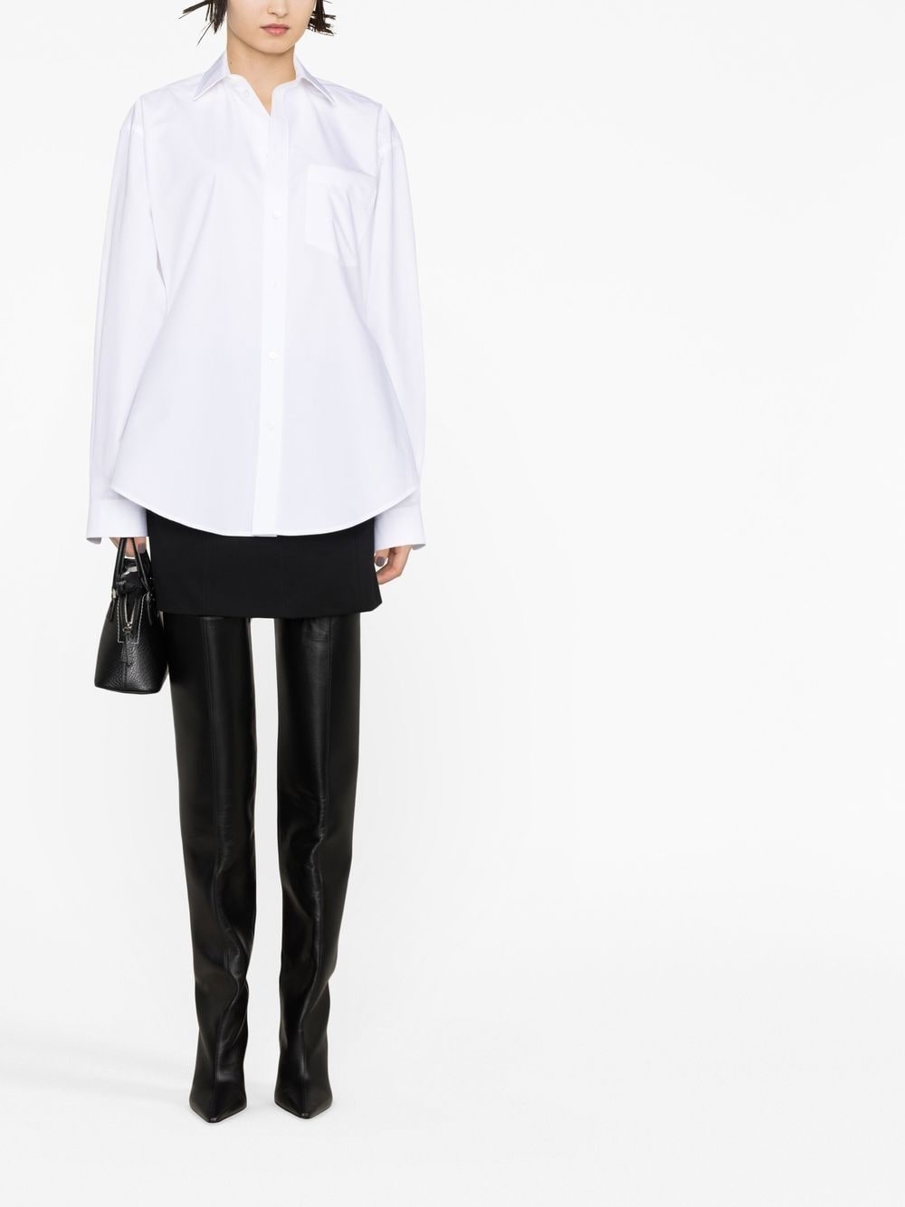 hourglass-shape long-sleeved shirt - 2