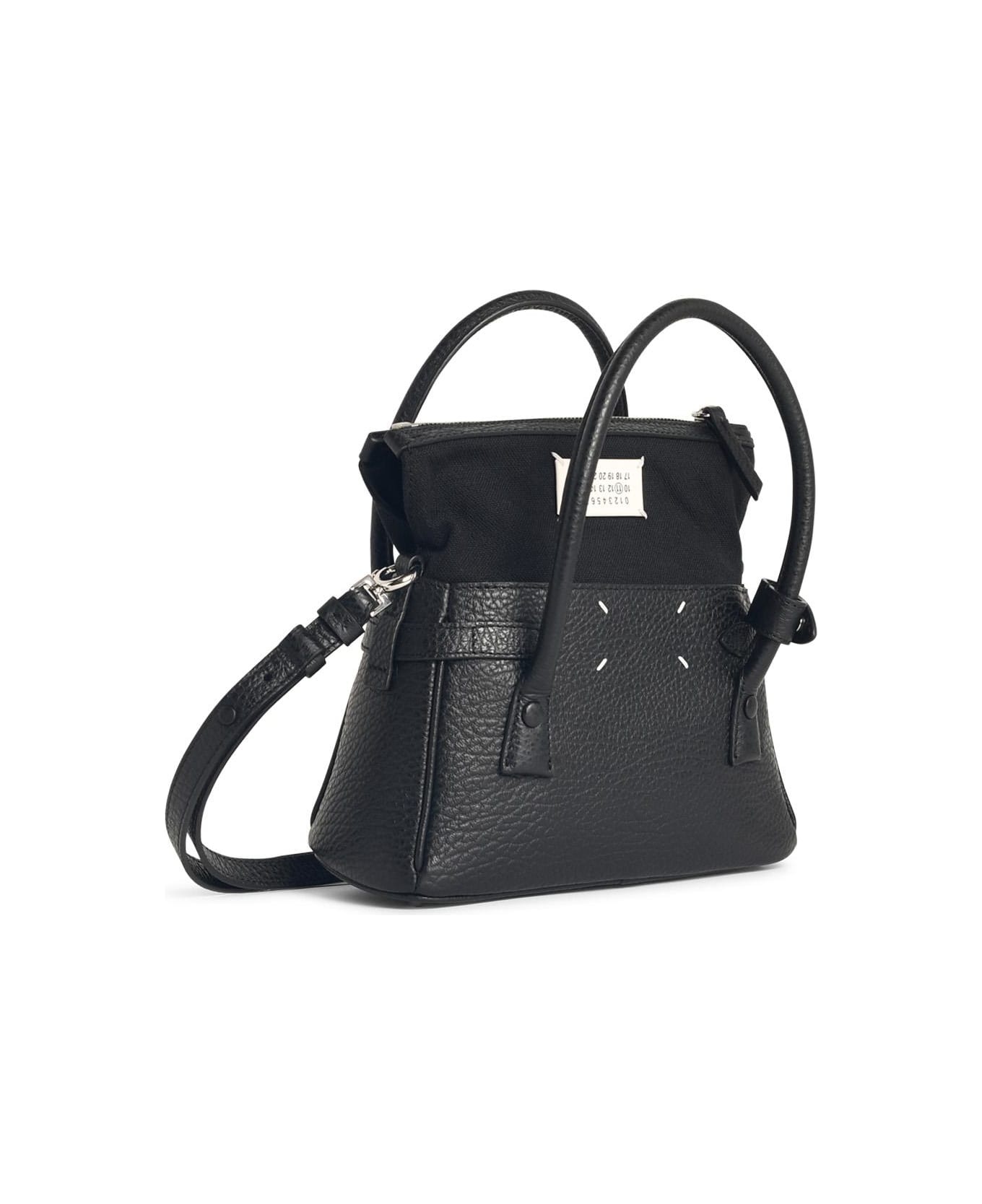 'east West' Black Leather Bag - 2