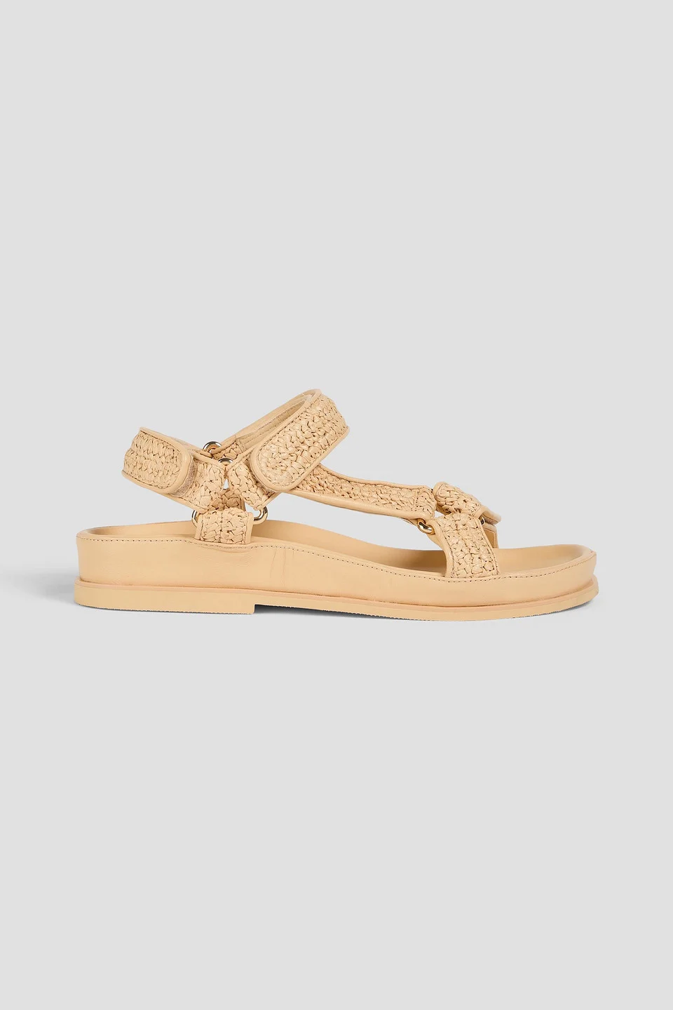 Faux raffia sandals - 1