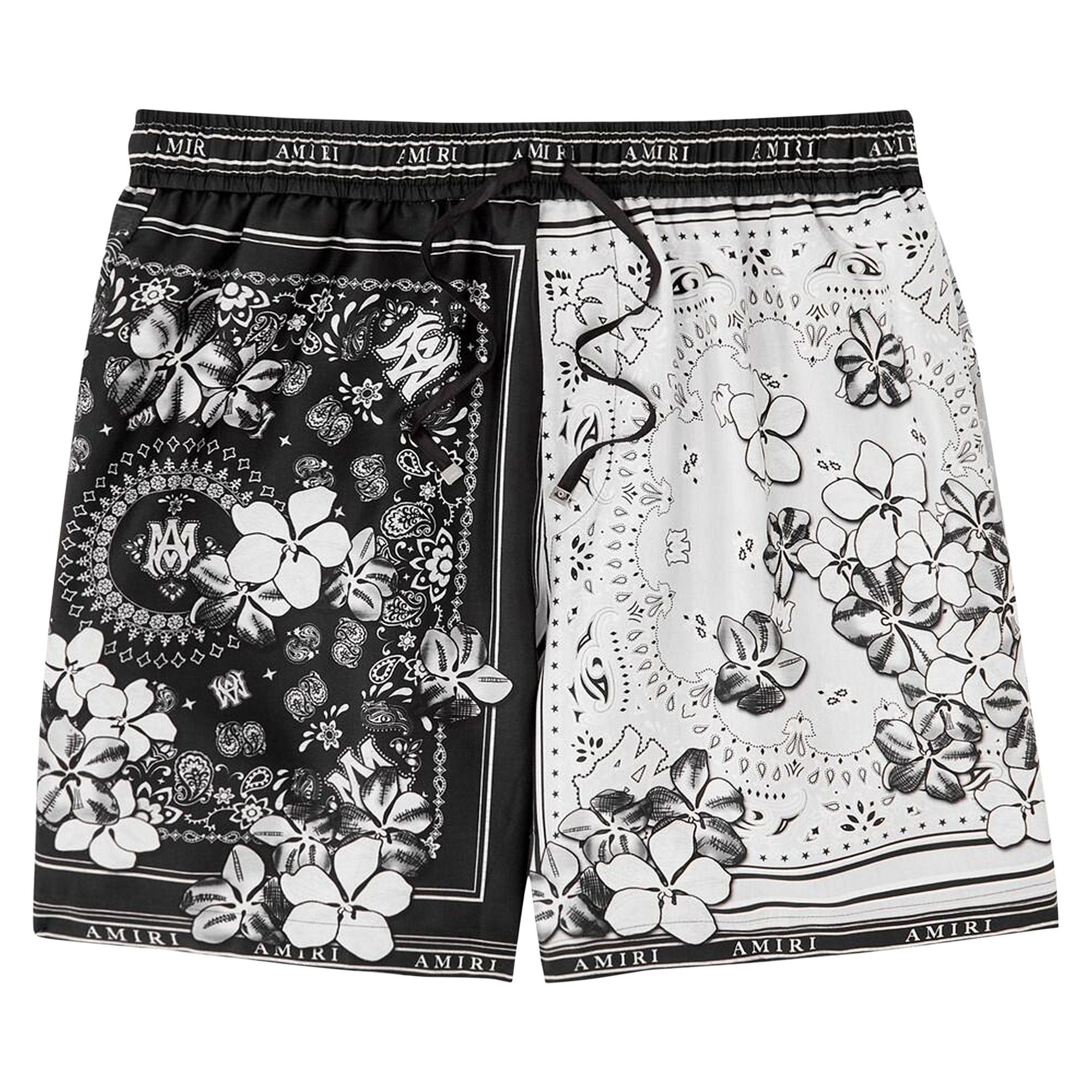 Amiri Bandana Floral Short 'Black' - 1