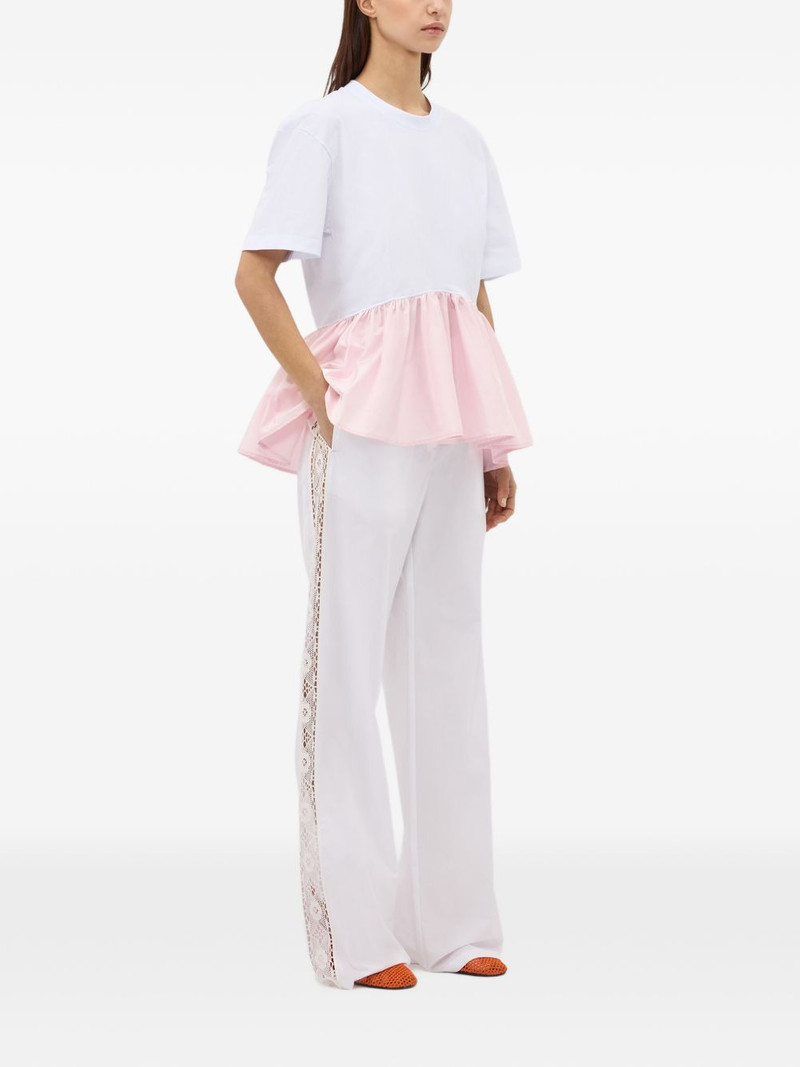 MSGM ruffled T-shirt outlook