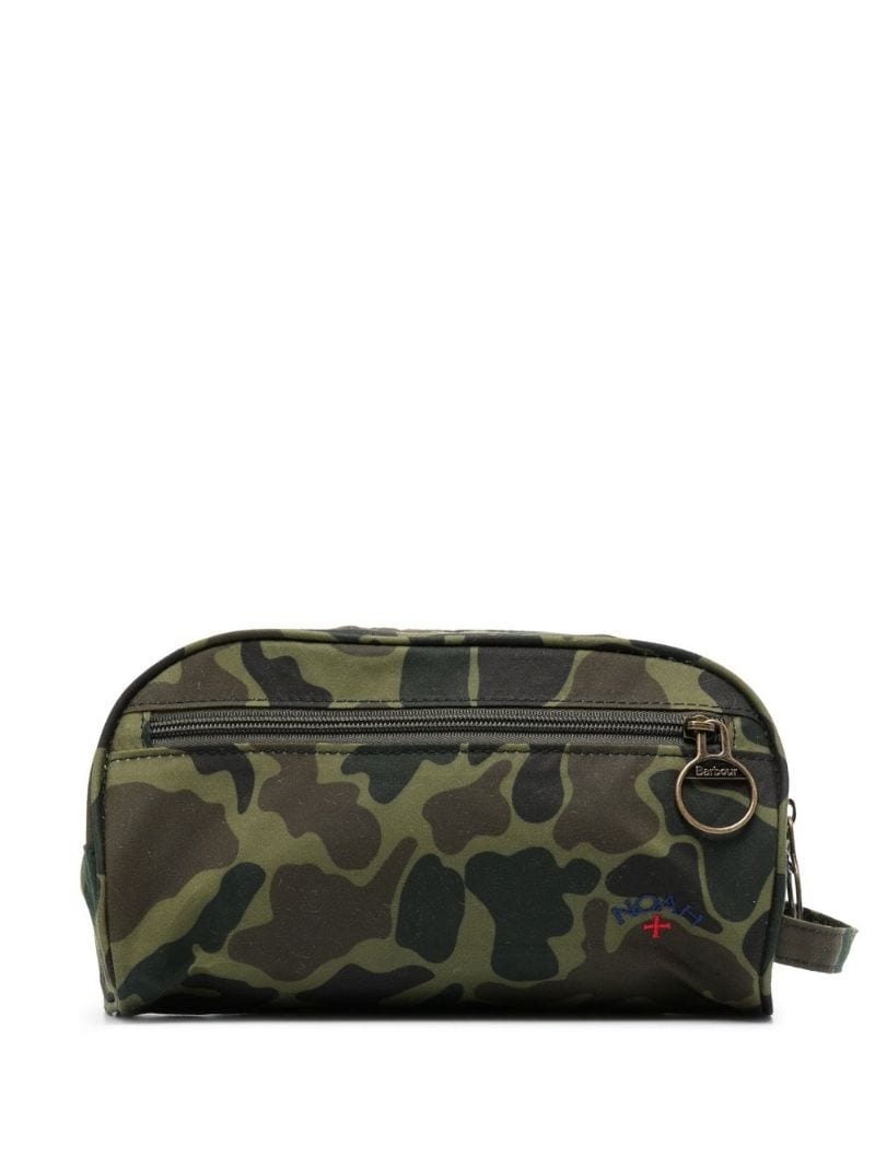 Barbour X Noah camouflage wash bag - 1