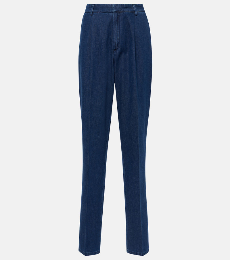 Maggie high-rise straight jeans - 1