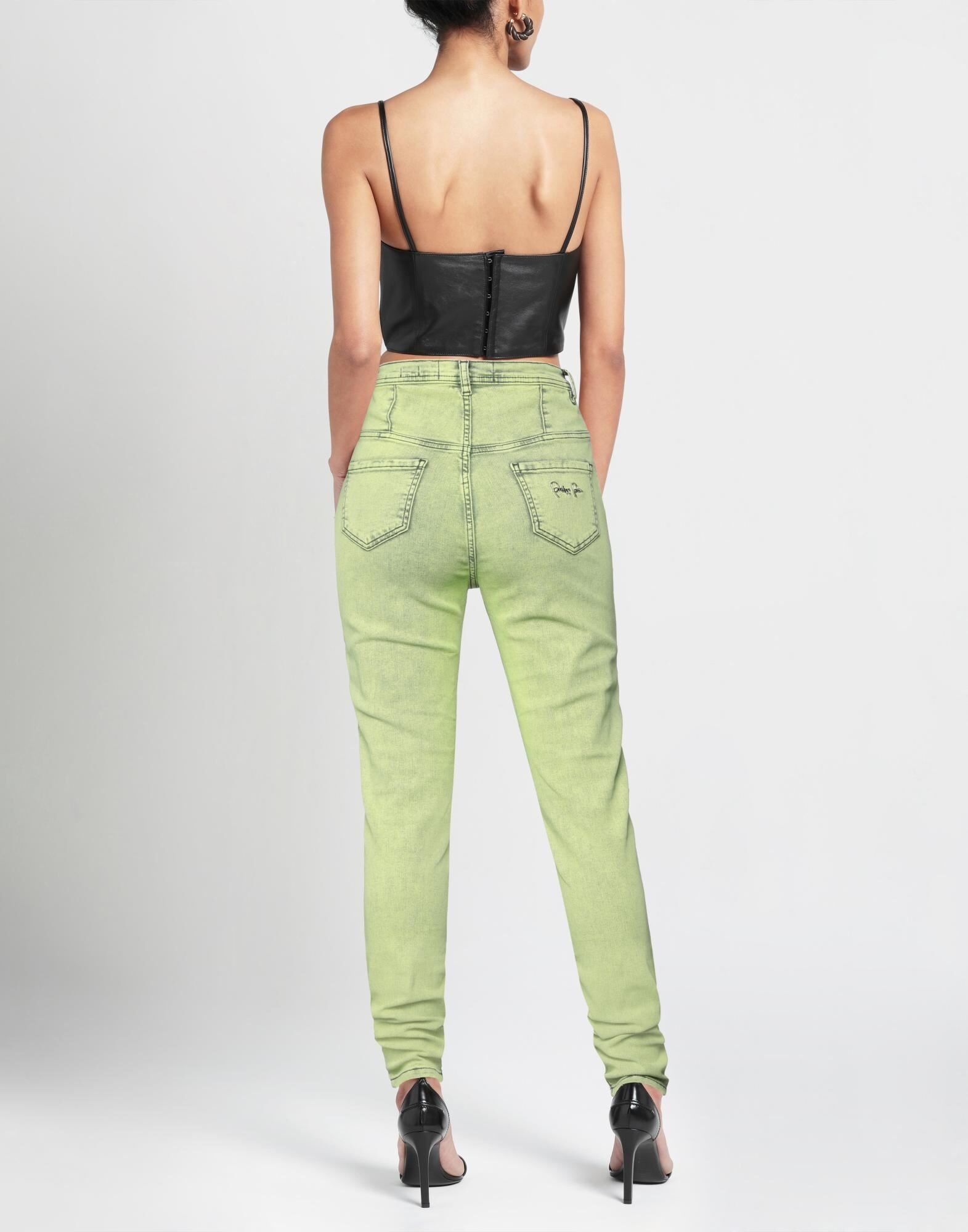 Acid green Women's Denim Pants - 3