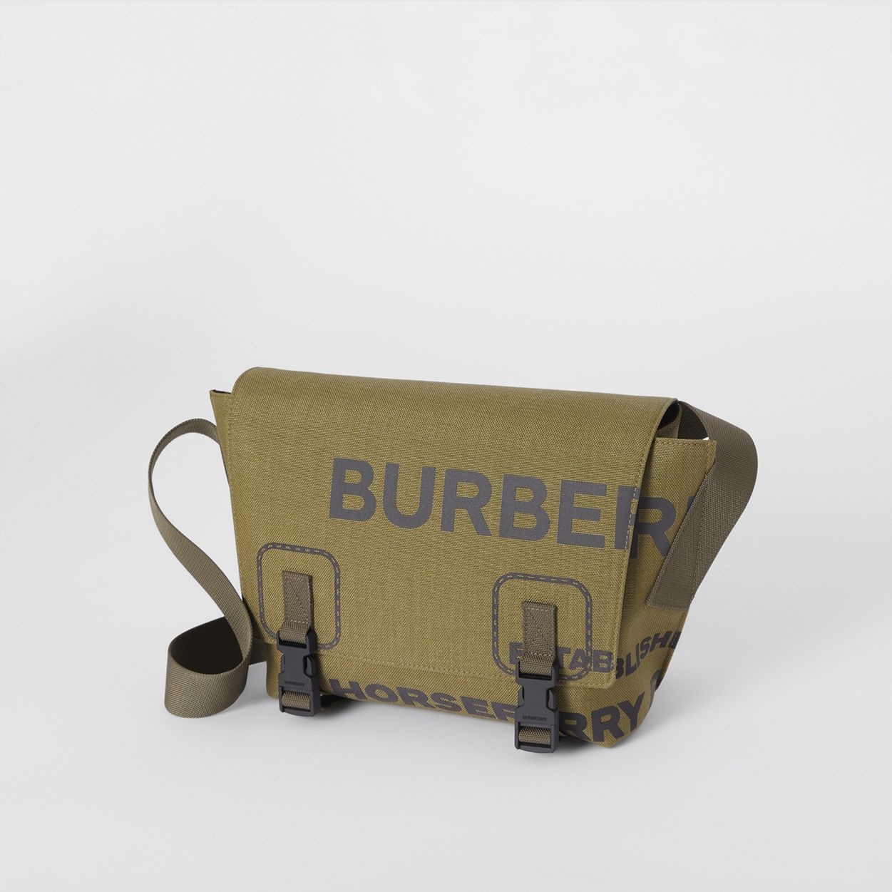Small Horseferry Print Nylon Messenger Bag - 2