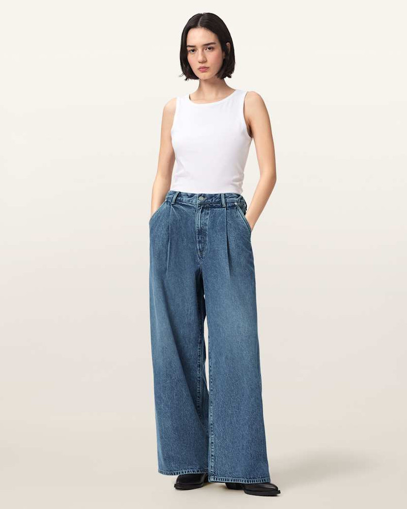 HAZE WIDE LEG PLEATED JEANS 6