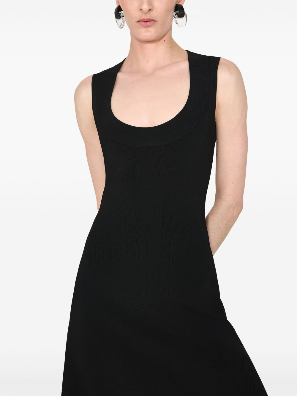 Claudia scoop-neck midi dress - 5