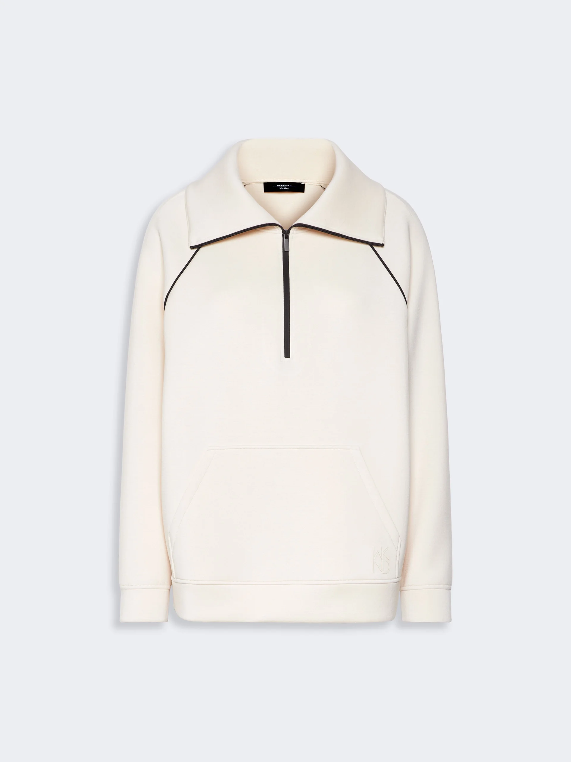 BALLATA Scuba jersey sweatshirt - IVORY - 1