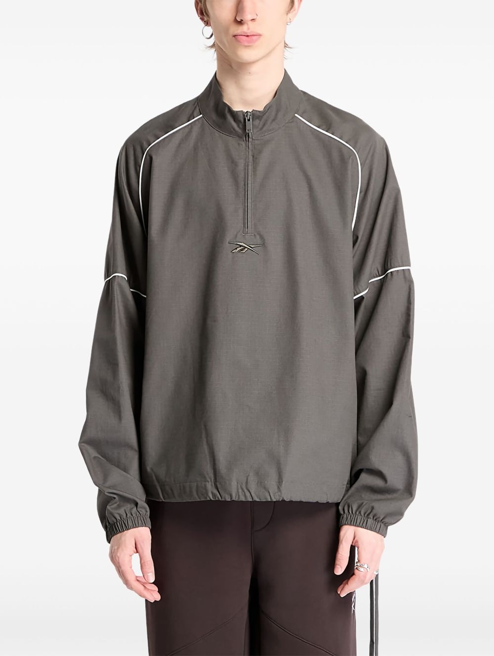 logo-print track jacket - 1