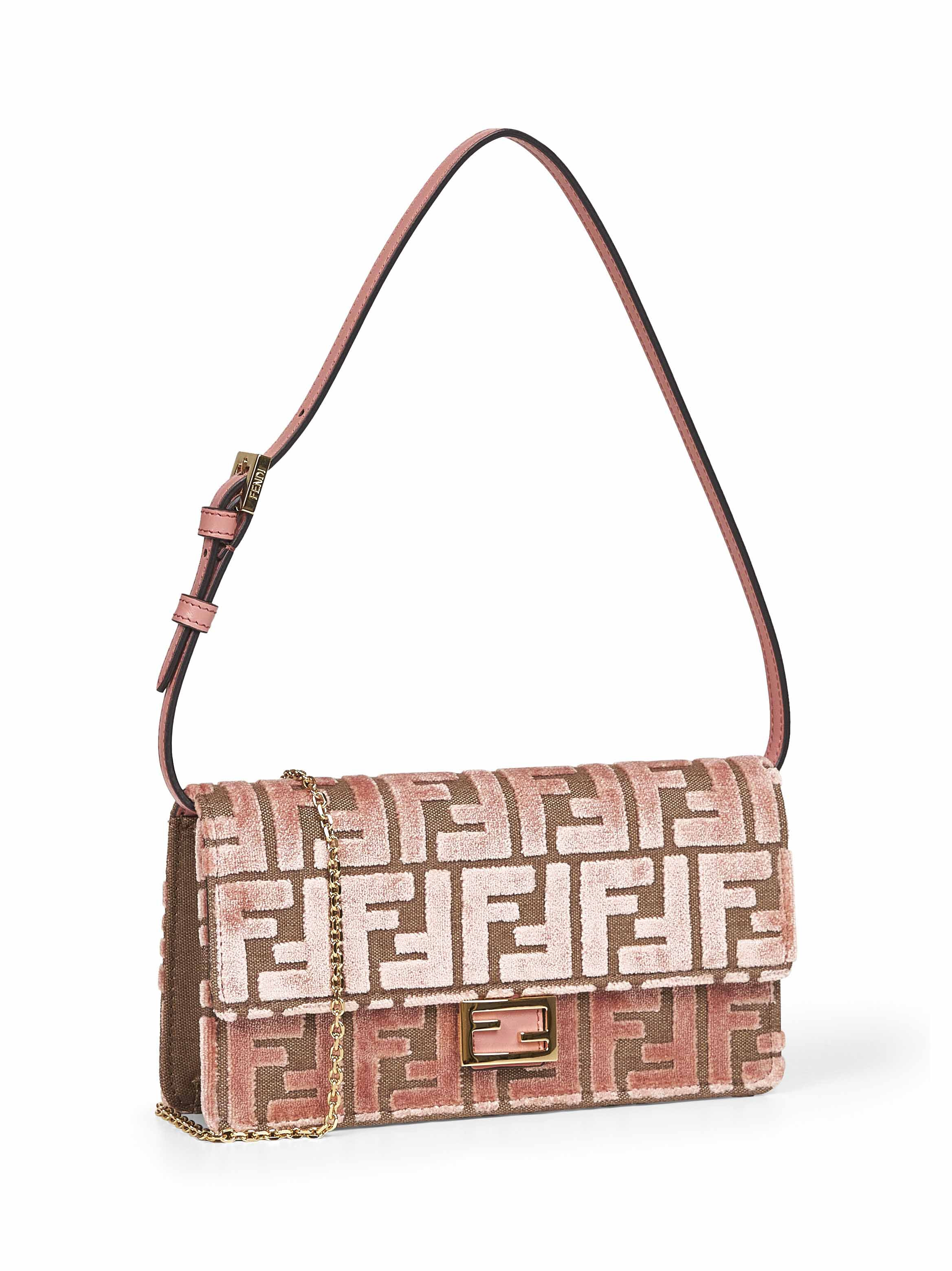 Fendi Women Pink Wallet On Chain Baguette Minibag - 2