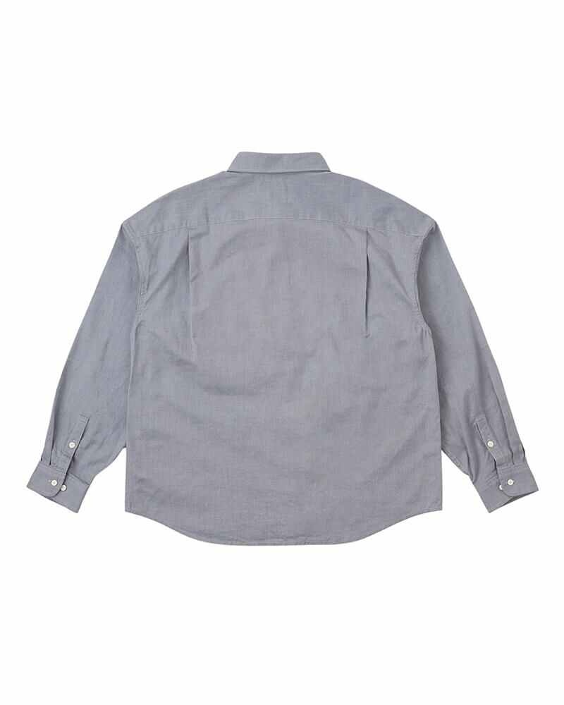 B.D. SHIRT L/S OX BLUE - 2