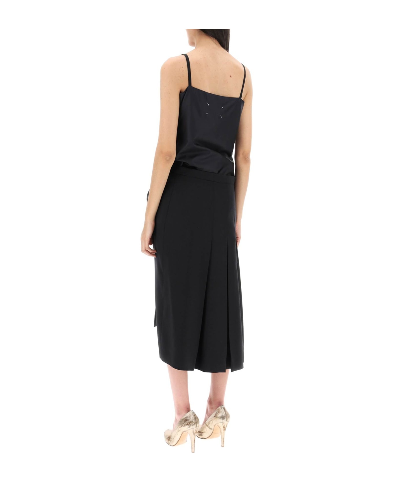 Wool Blend Midi Dress - 3